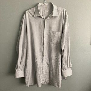 ermenegildo zegna shirt Cotton Light Blue Grey Check Size M